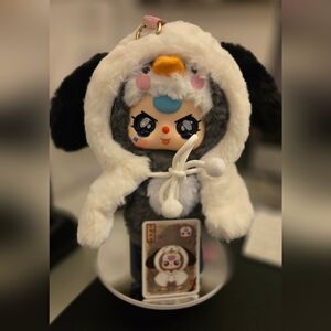 Adorable Baby Three Doll with Puppy Hoodie
